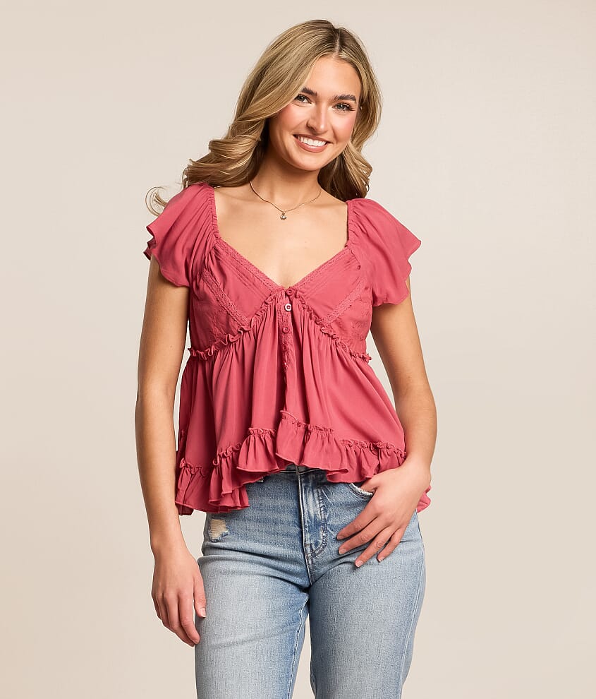 Flutter Peplum Top