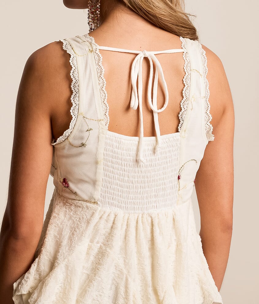 Floral Lace Tank Top