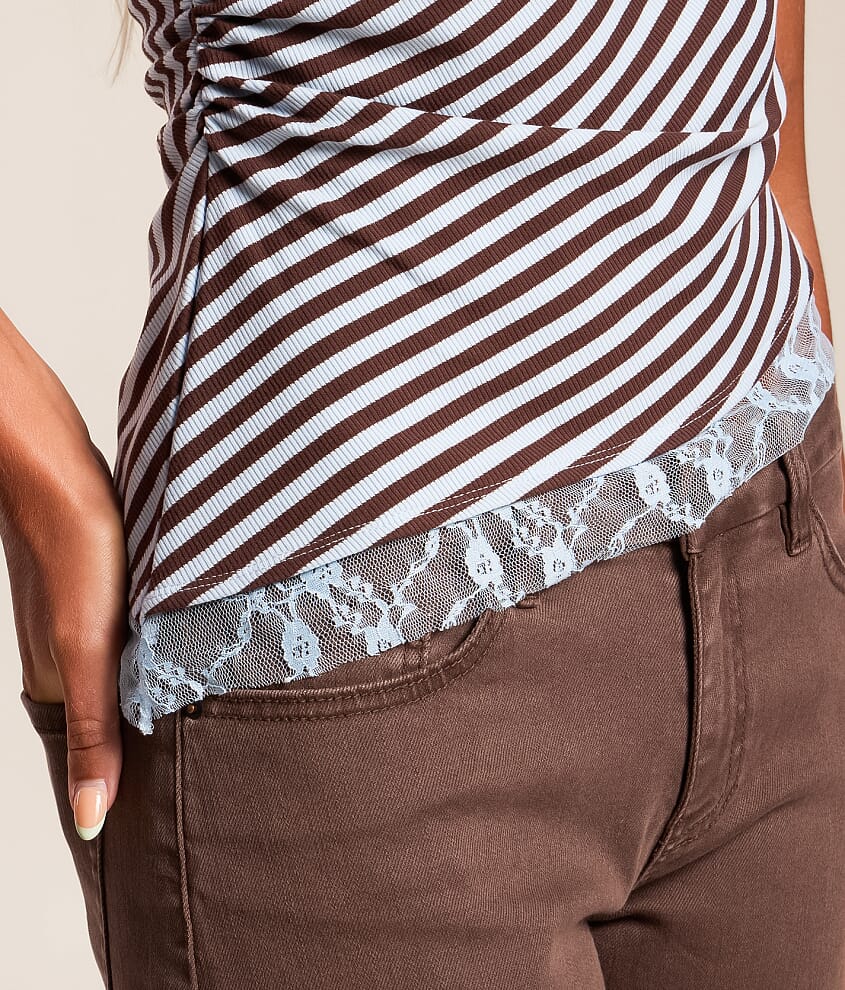 Striped Lace Top - thumbnail 3