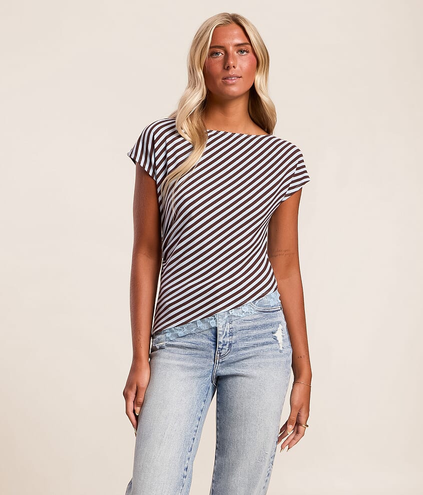 Striped Lace Top - thumbnail 4
