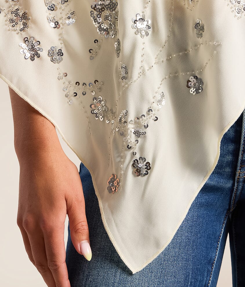 Beaded Sequin Poncho