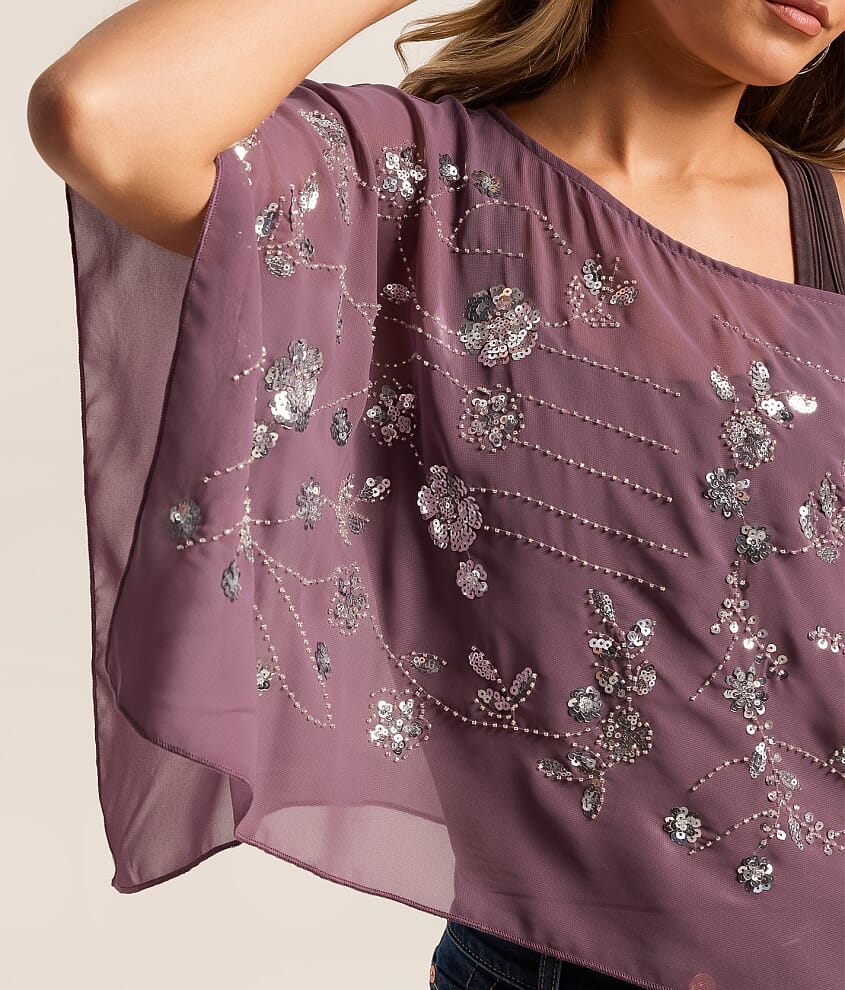 Beaded Sequin Poncho