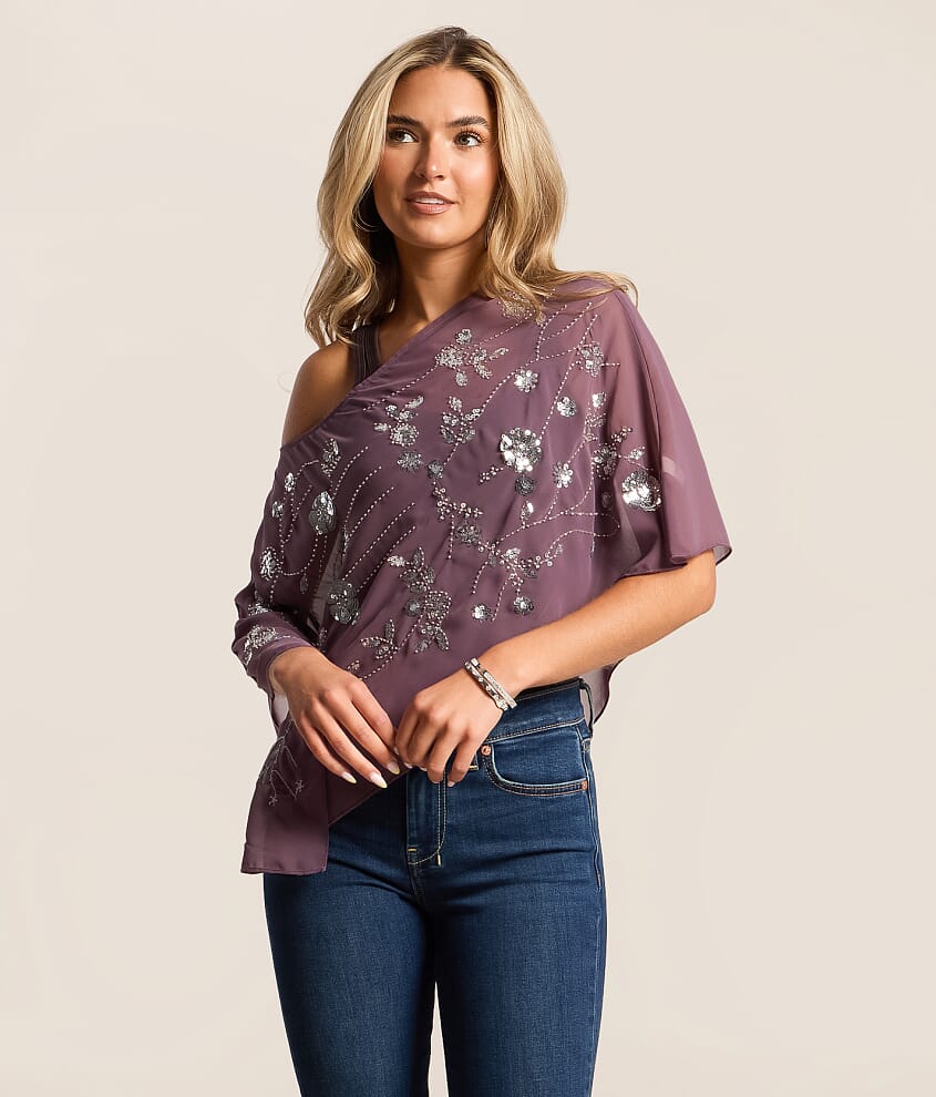 Beaded Sequin Poncho