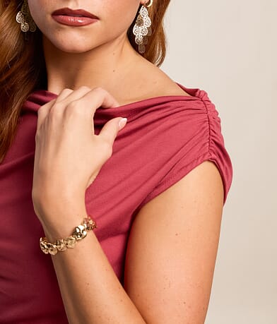 Off The Shoulder Lace Trim Top thumbnail 4