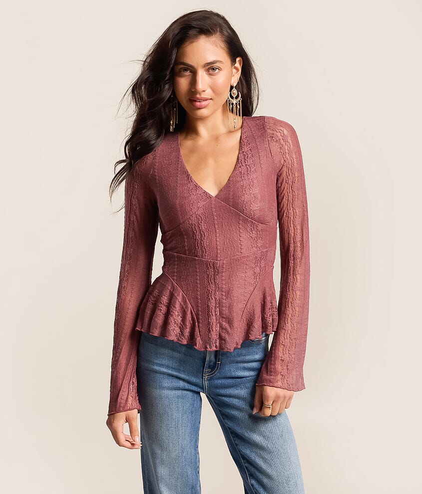 Ruffle Lace Top