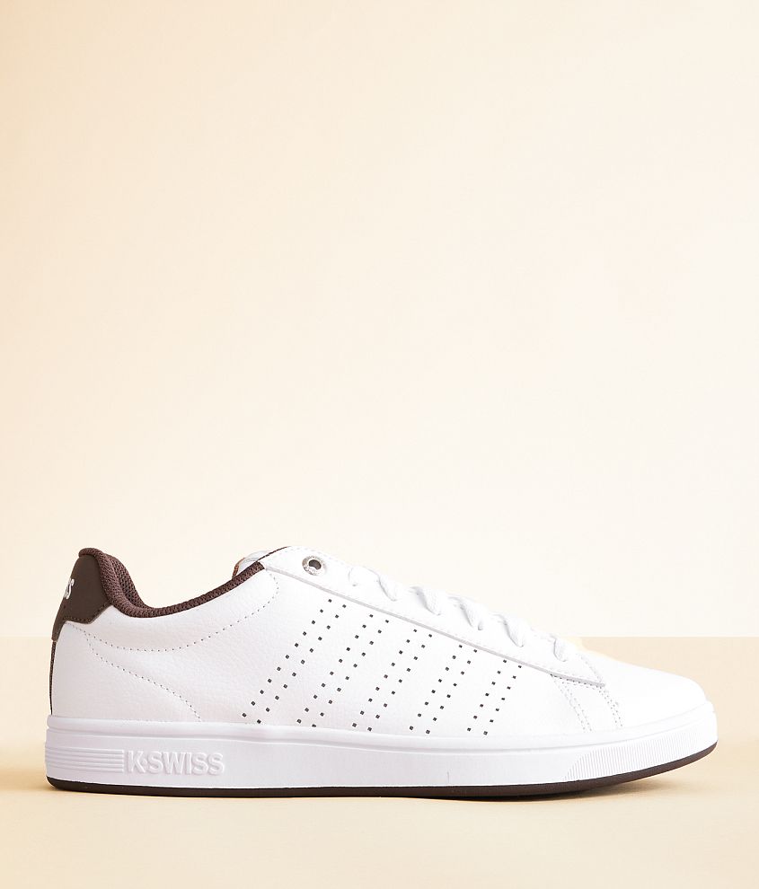 K-Swiss Base Court Leather Sneaker front view