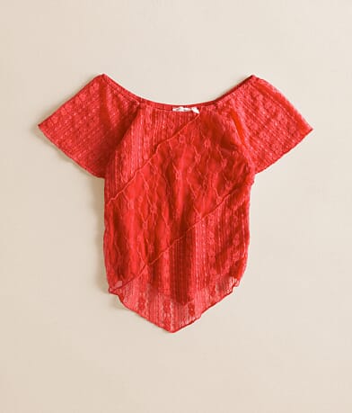 Girls - Pieced Lace Hanky Top