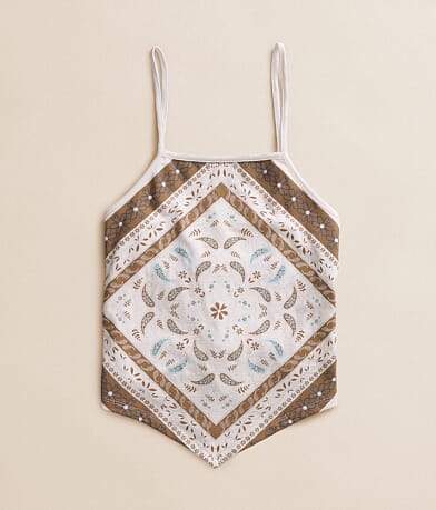 Girls - Paisley Hanky Tank Top