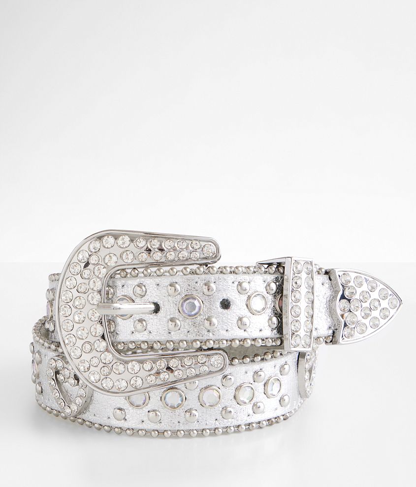 Girls - BKE Heart Glitz Metallic Belt front view