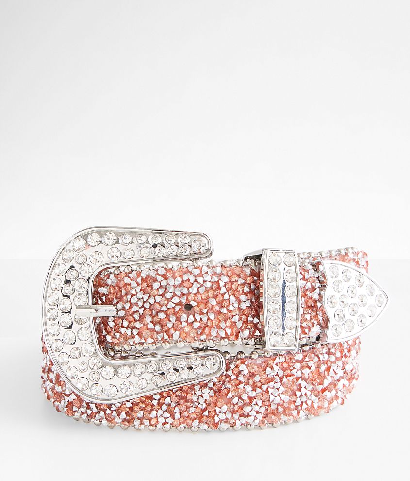 Girls - BKE Glitz Western Leather Belt front view