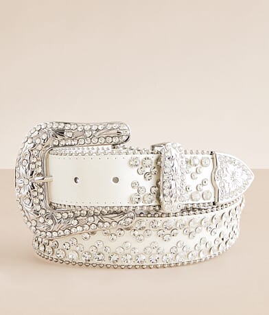 BKE Glitz Leather Western Belt front view