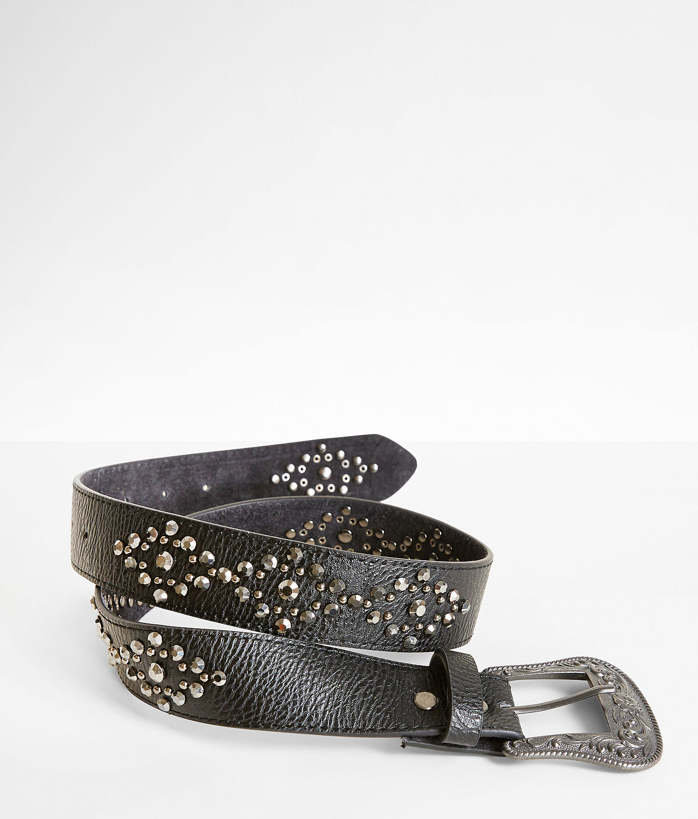 BKE Woven Leather Belt - Women's Belts in Dark Natural