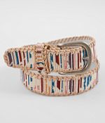 BKE Guatemalan Whipstitch Leather Belt - Women display picture 1