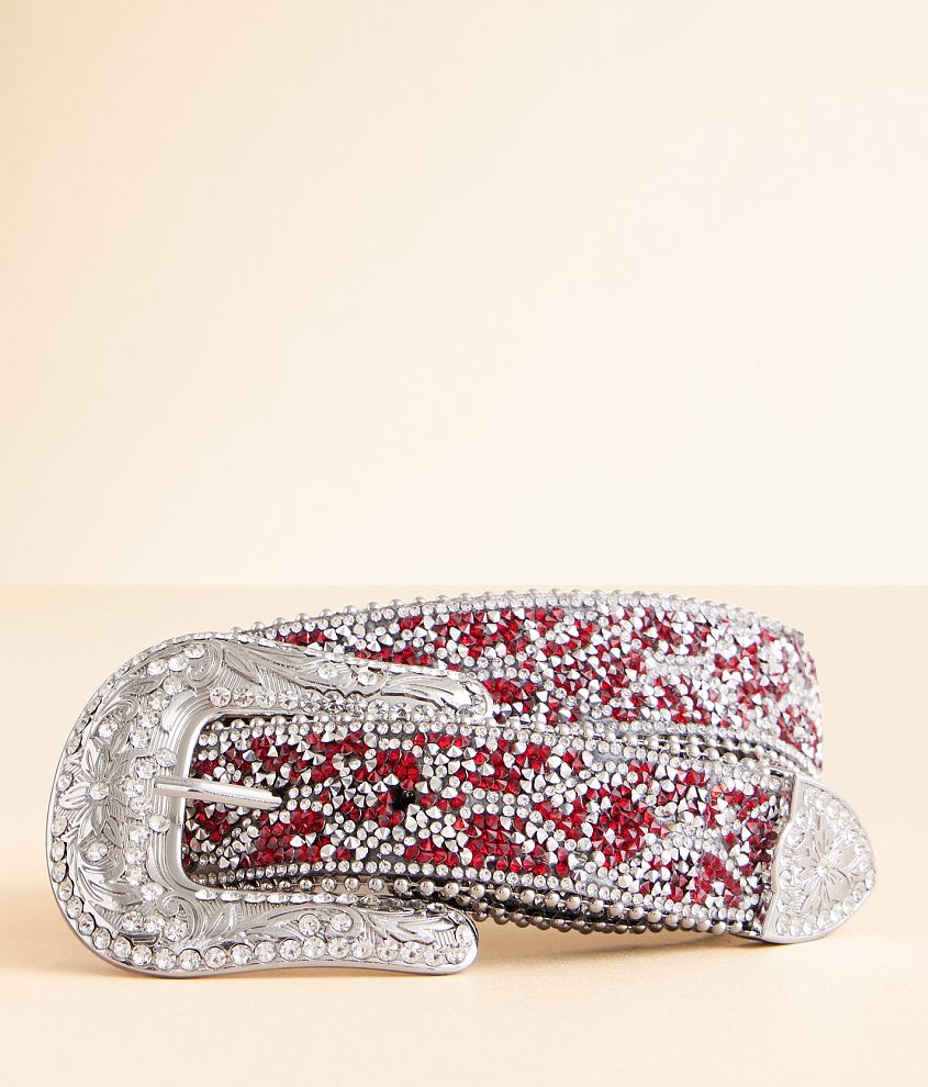 BKE Glitz Rhinestone Belt front view