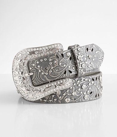 Whimsical Floral and Swirl Silver Women's Belt Buckle – Keep Your Pants On
