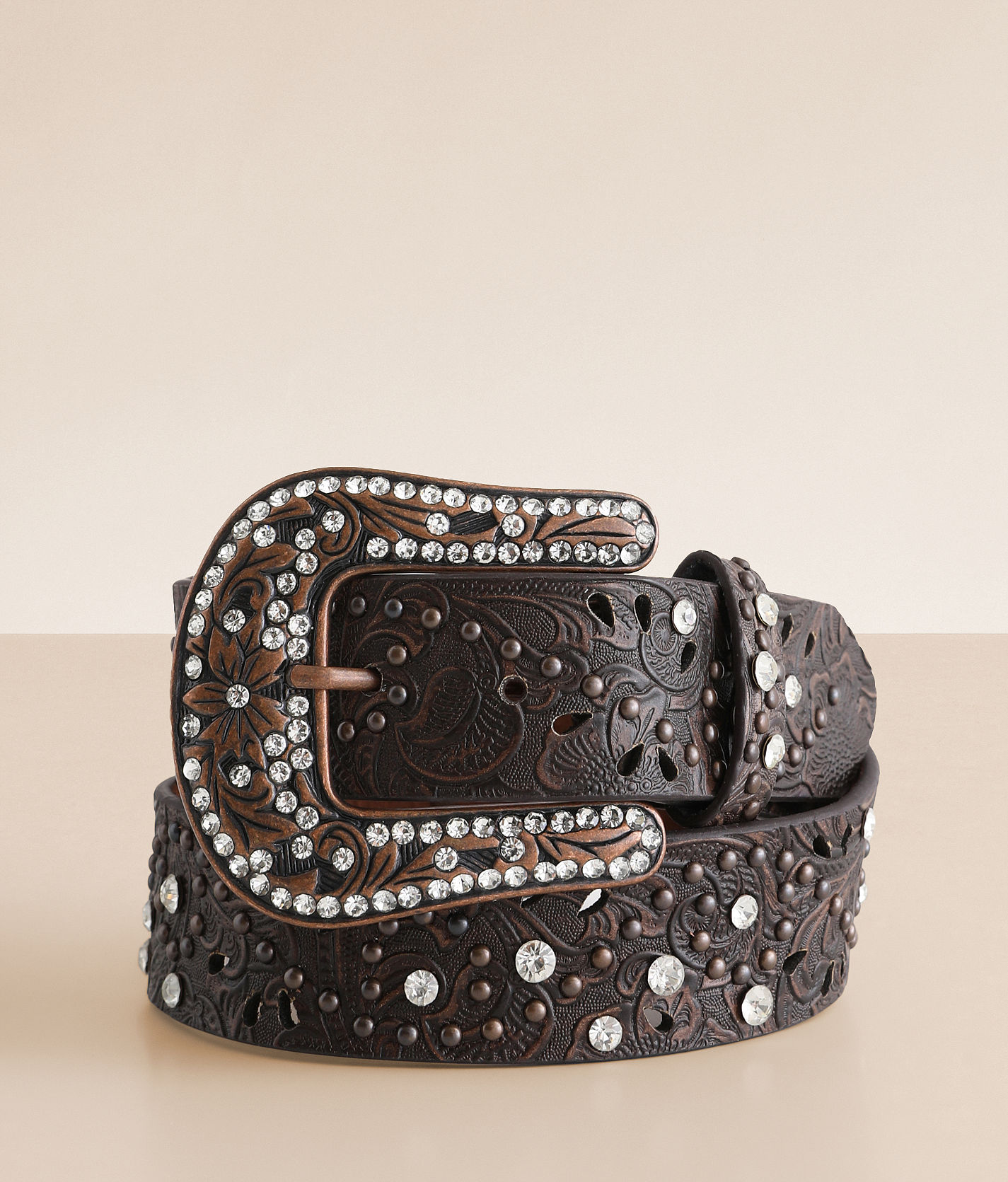 BKE Glitz Leather Western Belt - Women display picture 1