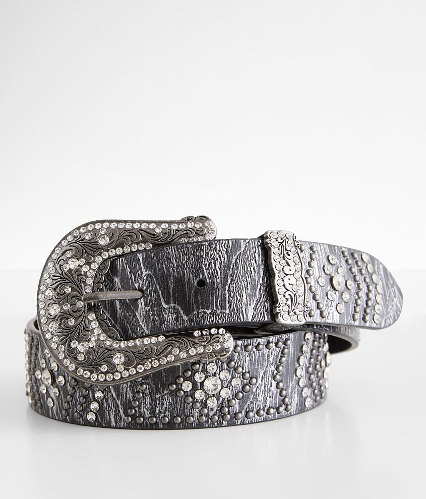 BKE Glitz Leather Belt front view