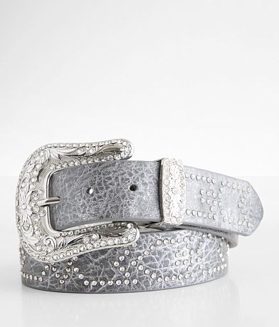 BKE Chevron Glitz Leather Belt front view