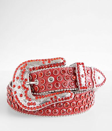 BKE Glitz Textured Leather Belt front view