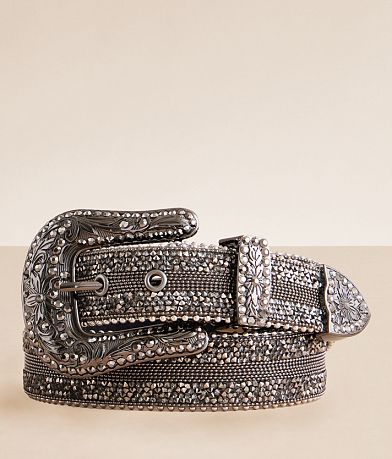 BKE Superglitz Leather Belt front view
