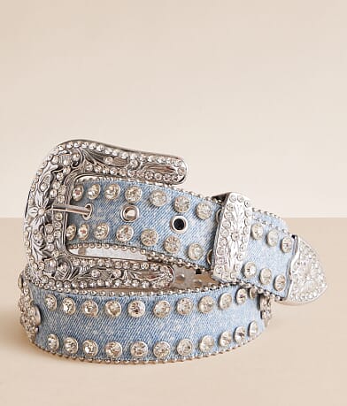 BKE Glitz Jean Leather Belt front view