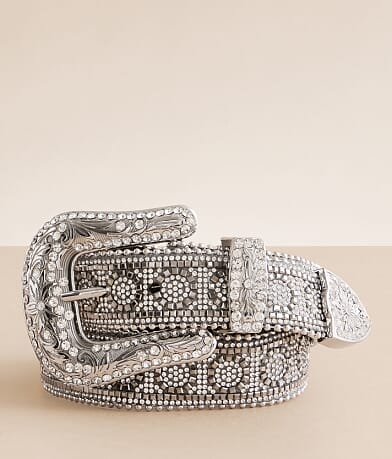 BKE Super Glitz Leather Belt front view