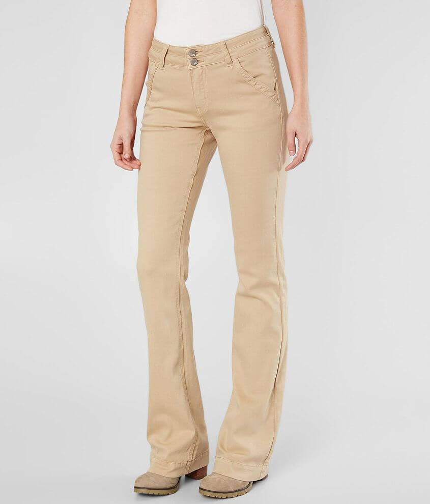 Mid rise sale khaki pants