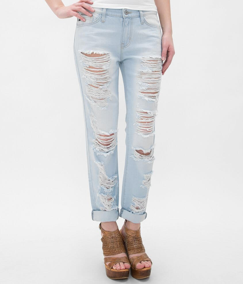 KanCan MidRise Boyfriend Jean Women's Jeans in Brea Light Buckle
