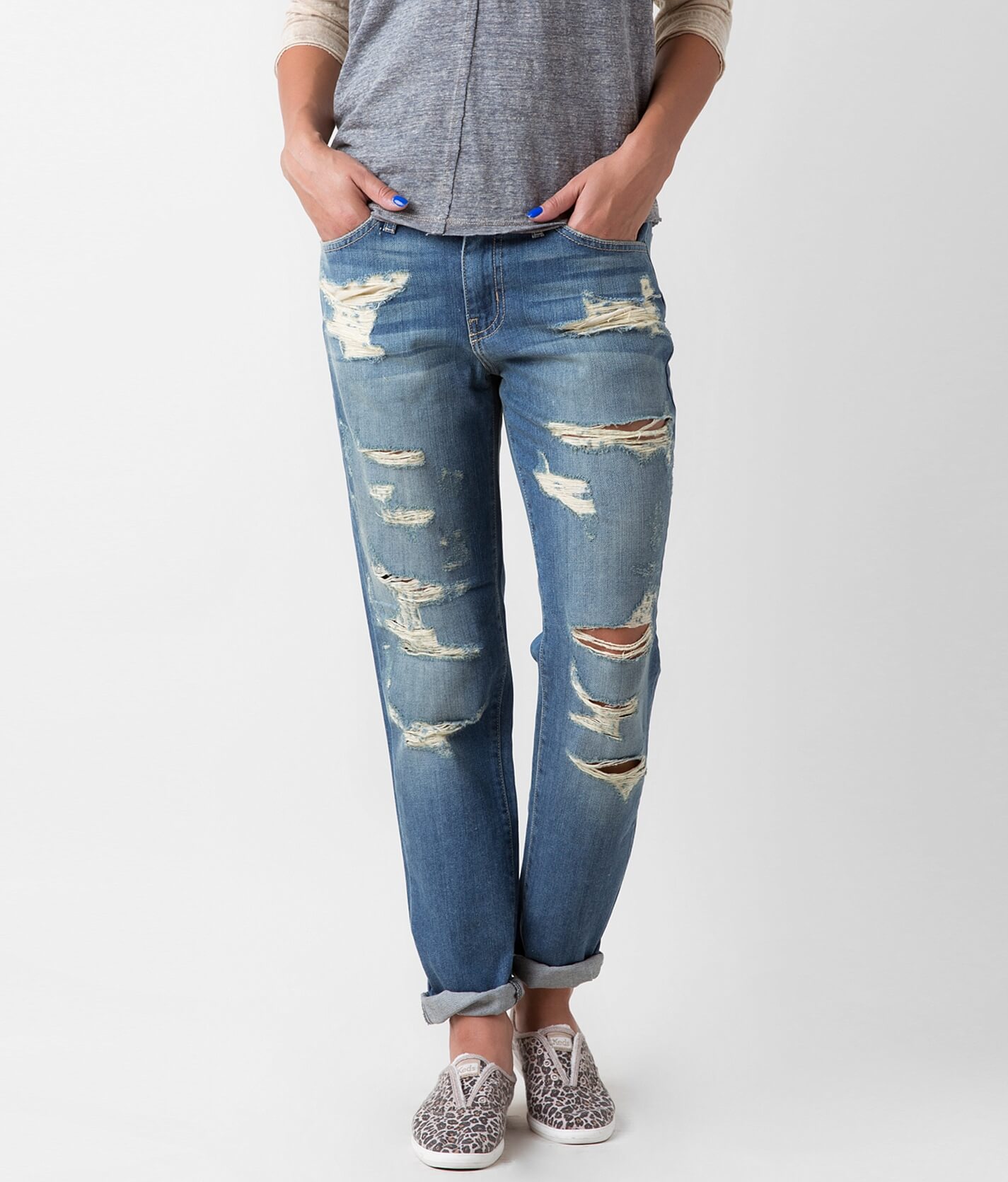 denim boyfriend capris