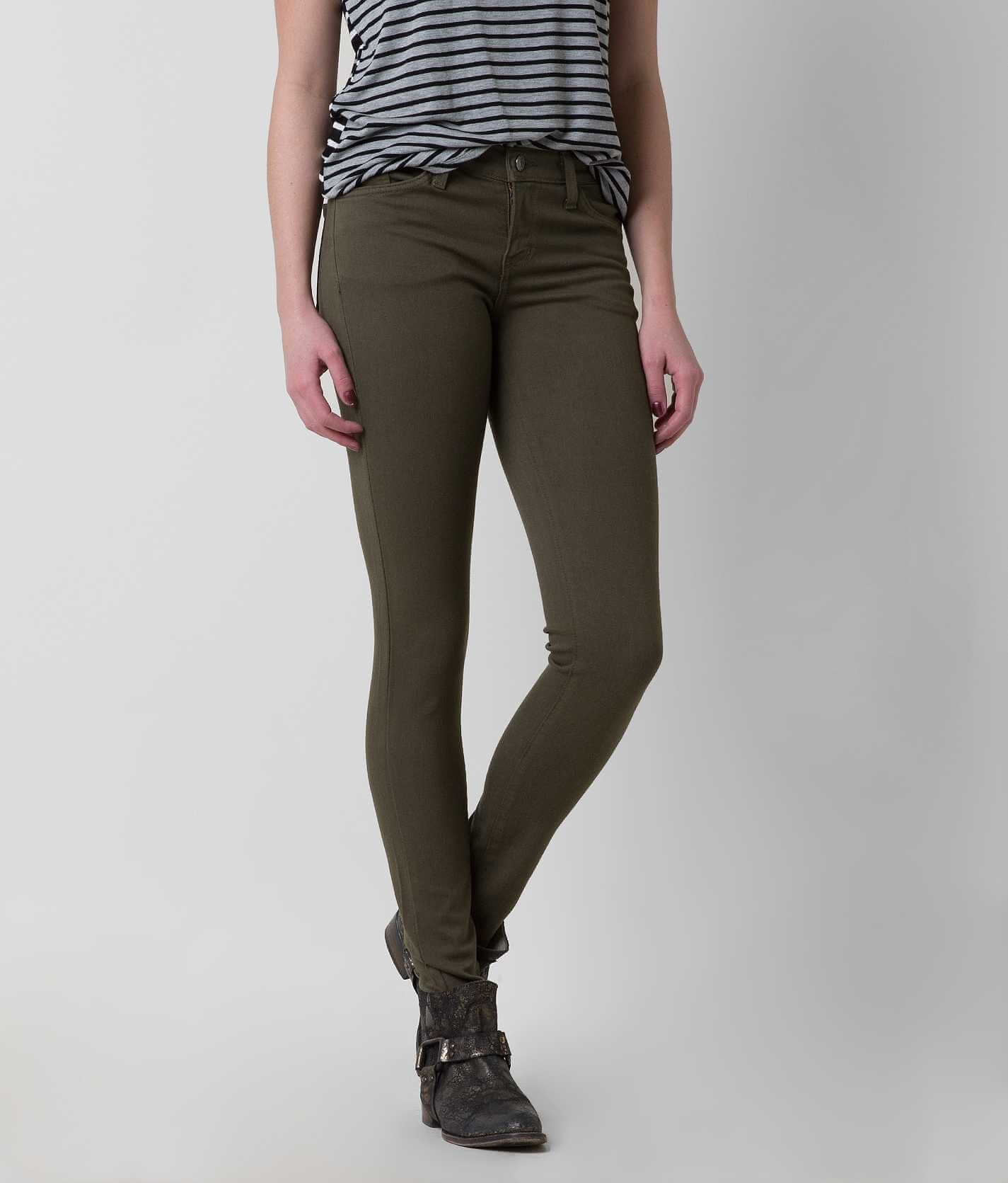 olive colored women's jeans
