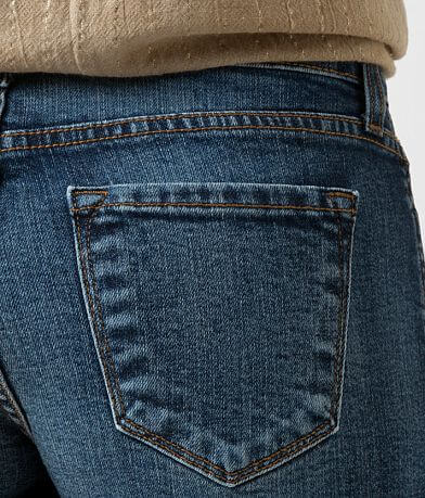 KanCan Mid-Rise Stretch Short back pocket view