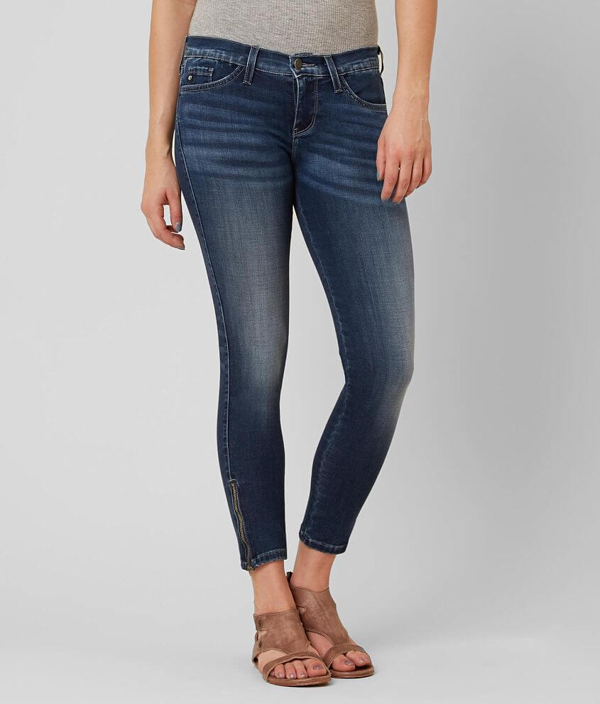 KanCan Low Rise Skinny Stretch Cropped Jean front view