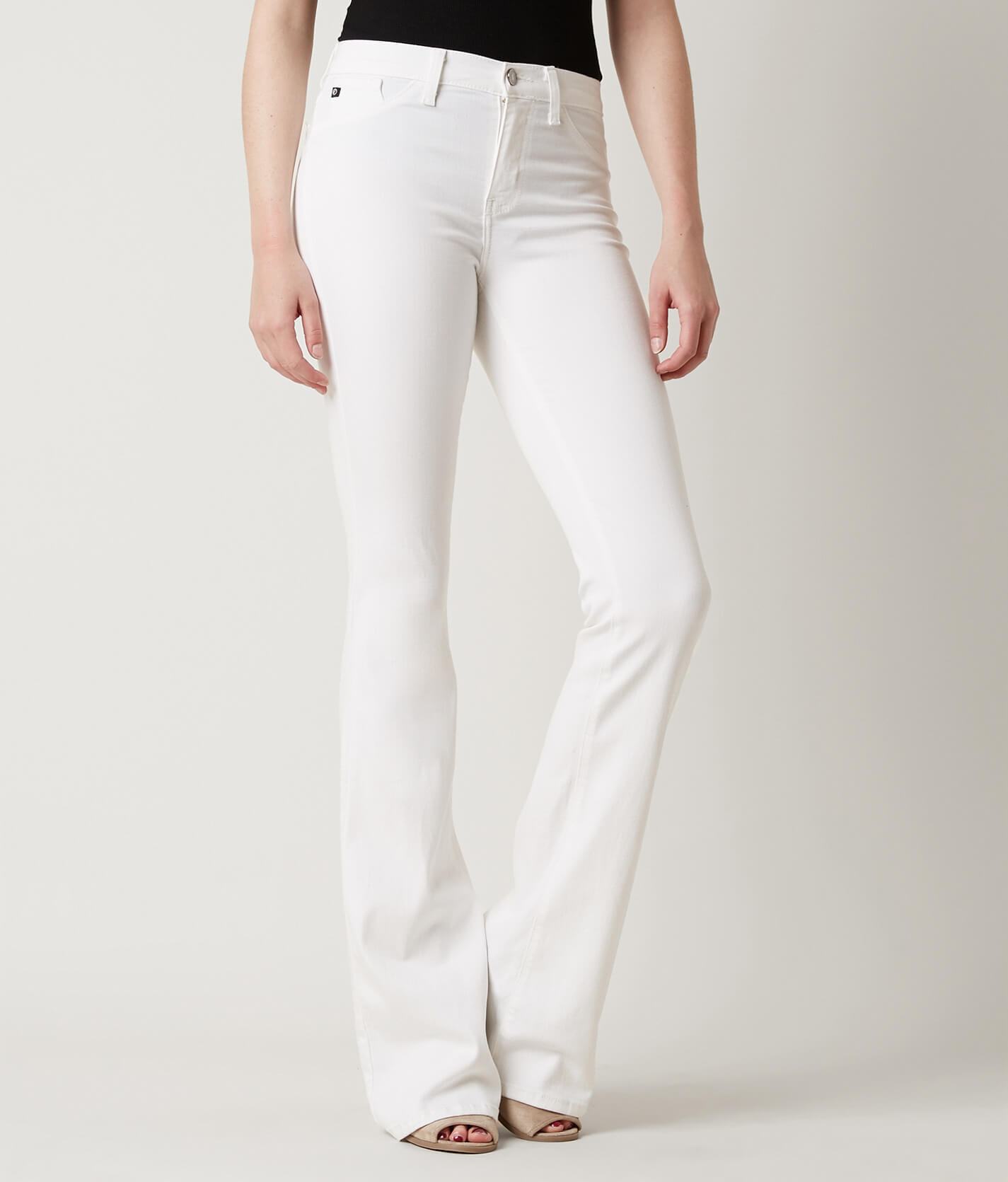 buckle white jeans