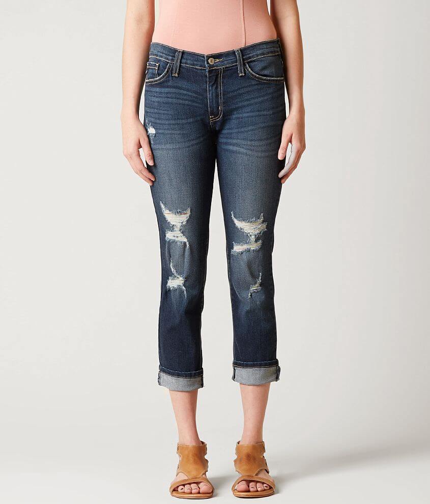 KanCan Mid-Rise Skinny Stretch Cropped Jean front view