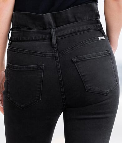 KanCan High Rise Ankle Skinny Paperbag Jean back pocket view