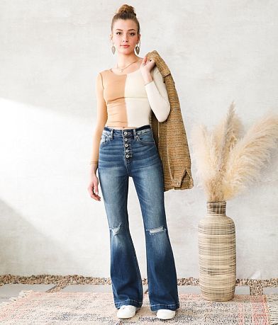 KanCan High Rise Flare Stretch Jean MISC_DETAIL_2