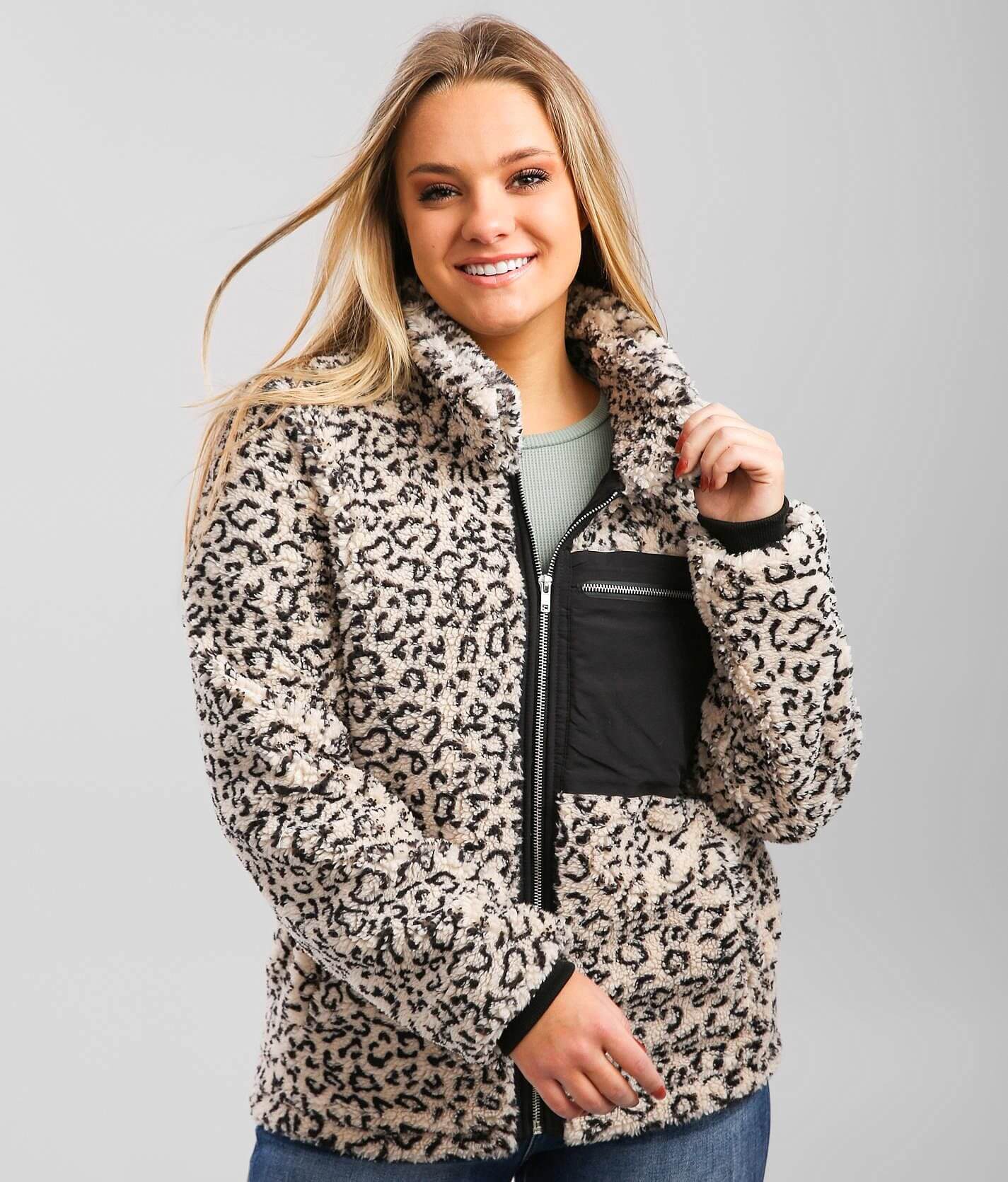 Animal discount print sherpa