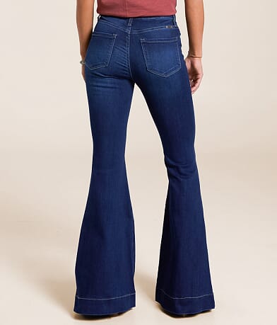 KanCan High Rise Super Flare Stretch Jean back view