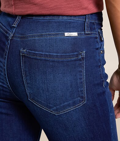 KanCan High Rise Super Flare Stretch Jean back pocket view