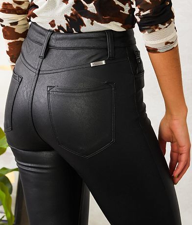 KanCan High Rise Faux Leather Skinny Pant BACK_POCKET