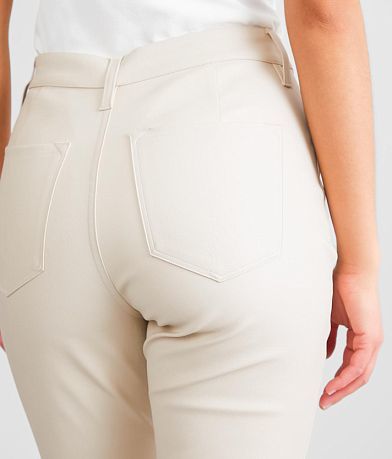 KanCan Faux Leather Straight Pant back pocket view