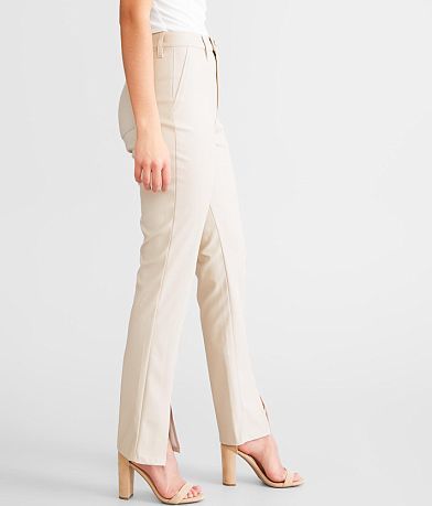 KanCan Faux Leather Straight Pant full left side view