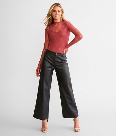 KanCan High Rise Cropped Wide Leg Pleather Pant MISC_DETAIL_2