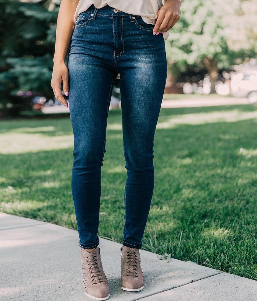 KanCan High Rise Ankle Skinny Stretch Jean Women's Jeans in Dark