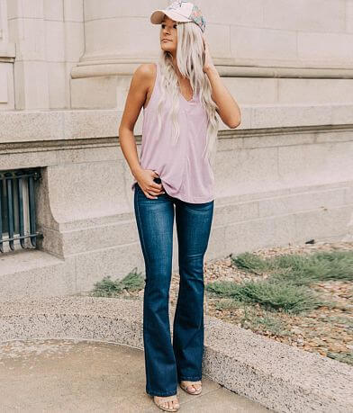 KanCan High Rise Flare Stretch Jean FULL_LEFT_SIDE