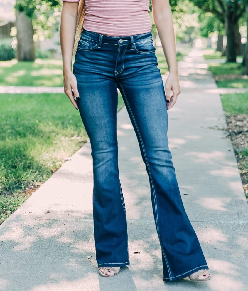 KanCan High Rise Flare Stretch Jean front view