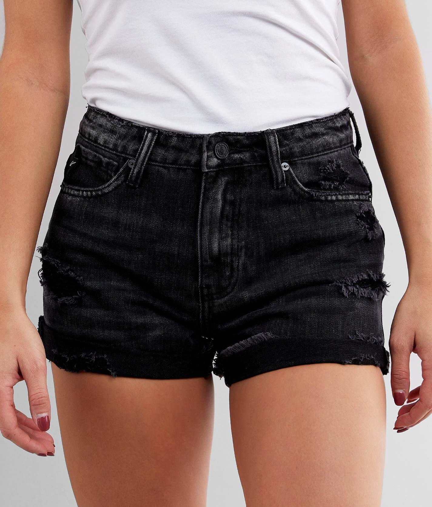 black jean short