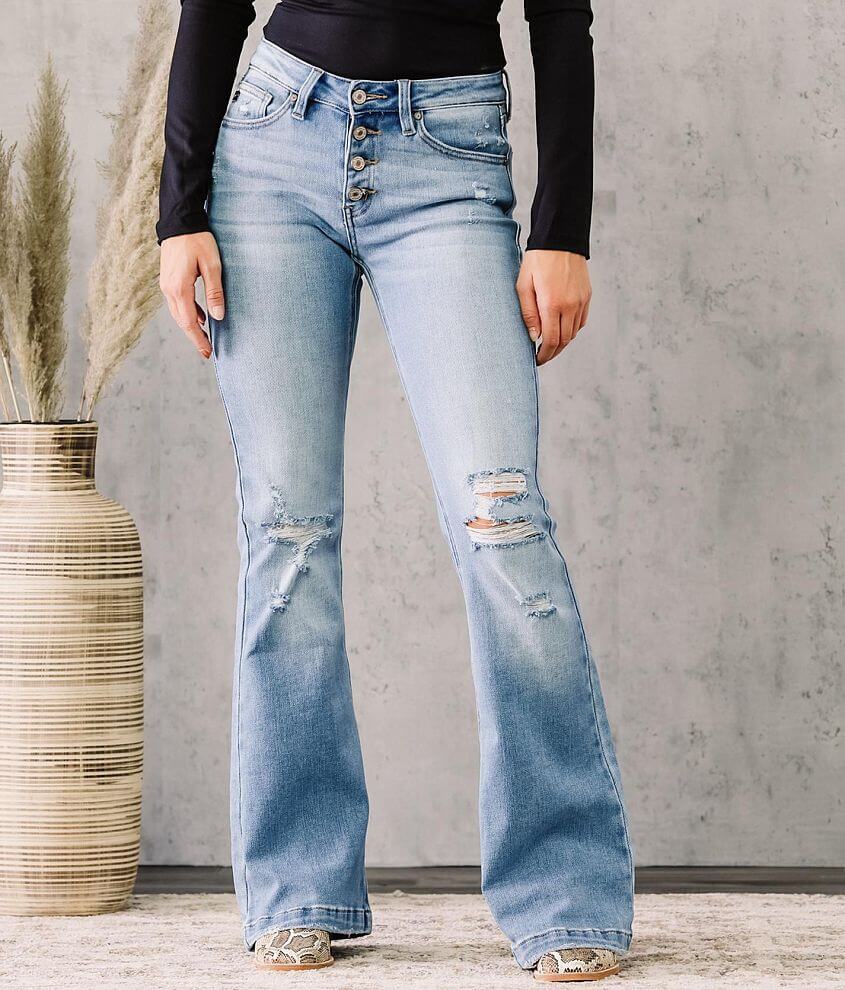 KanCan Mid-Rise Flare Stretch Jean