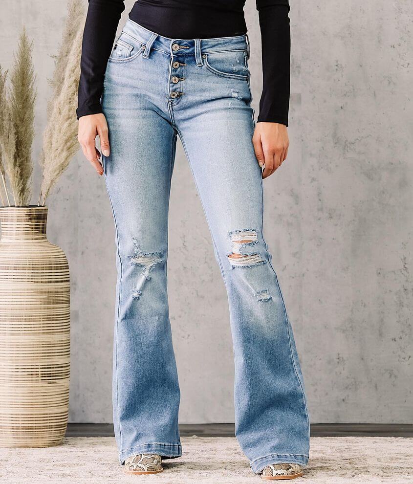 KanCan Girl's Aster Mid Rise Flare Jean - Teskeys