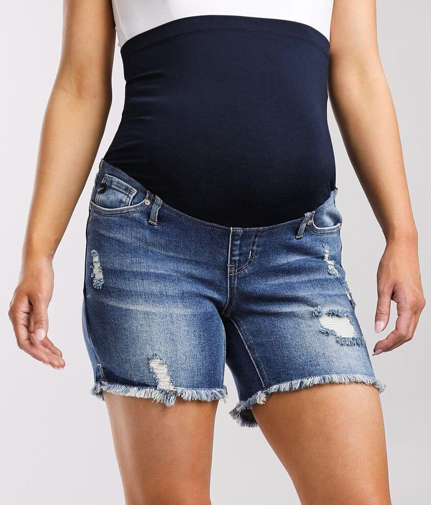 KanCan Maternity Stretch Short front view